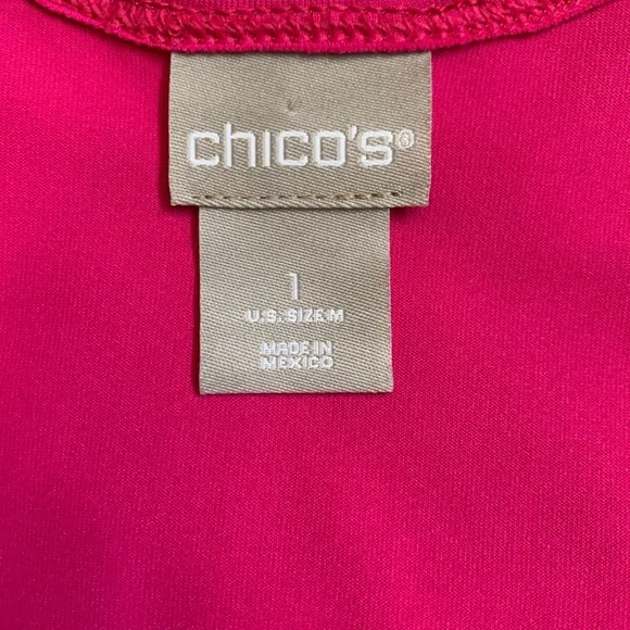 Chico’s Beautiful Fuschia Pink Tank Top - Picture 3 of 4